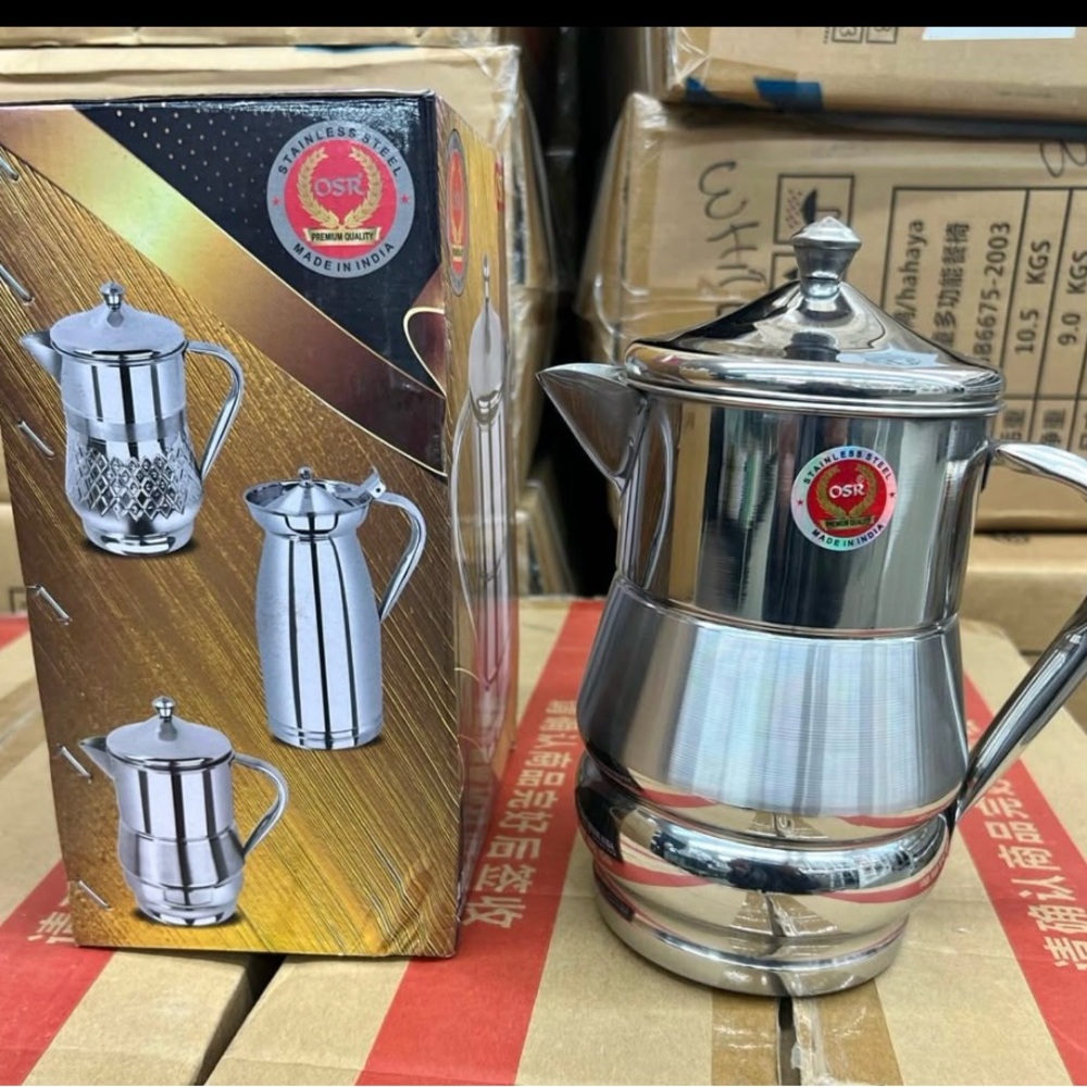 Silver Stainless Steel Tea Pot